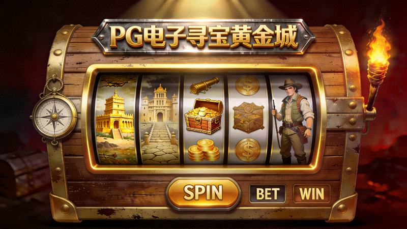PG电子寻宝黄金城游戏画面 - 探险主题老虎机游戏
